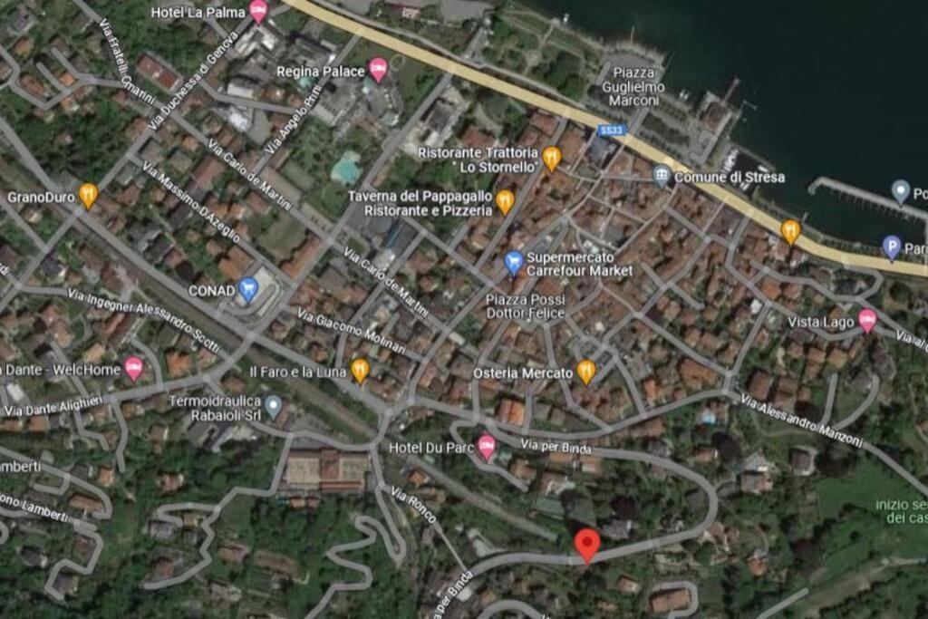 La Finestra Sul Lago - In Villa Con Vista E Posto Auto Coperto Стреза Экстерьер фото
